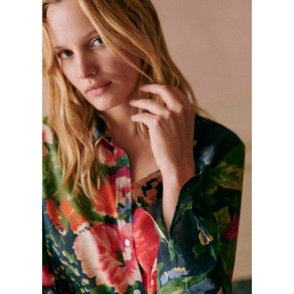 Sézane Pierro Floral Print Shirt 36 - Picture 4 of 10
